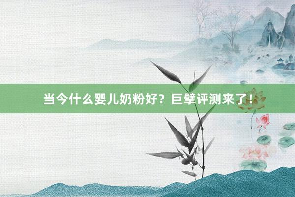 当今什么婴儿奶粉好？巨擘评测来了！
