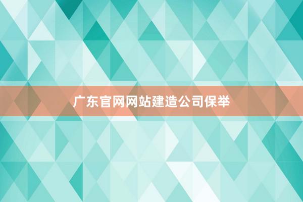 广东官网网站建造公司保举